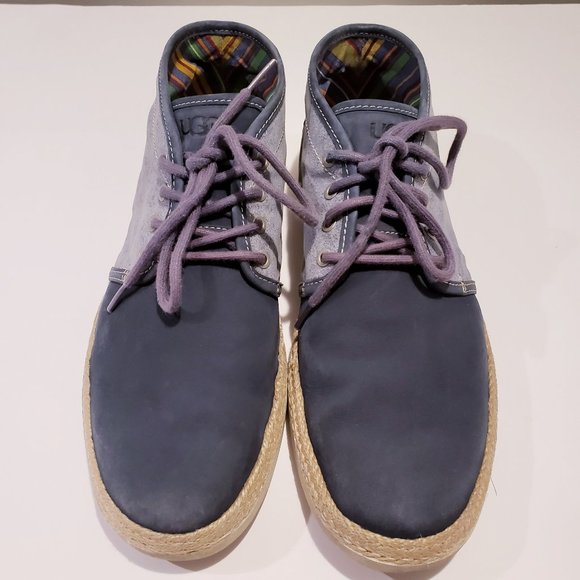 UGG Men's Suede & Canvas Summer Mid-Top - Blue - Picture 2 of 11